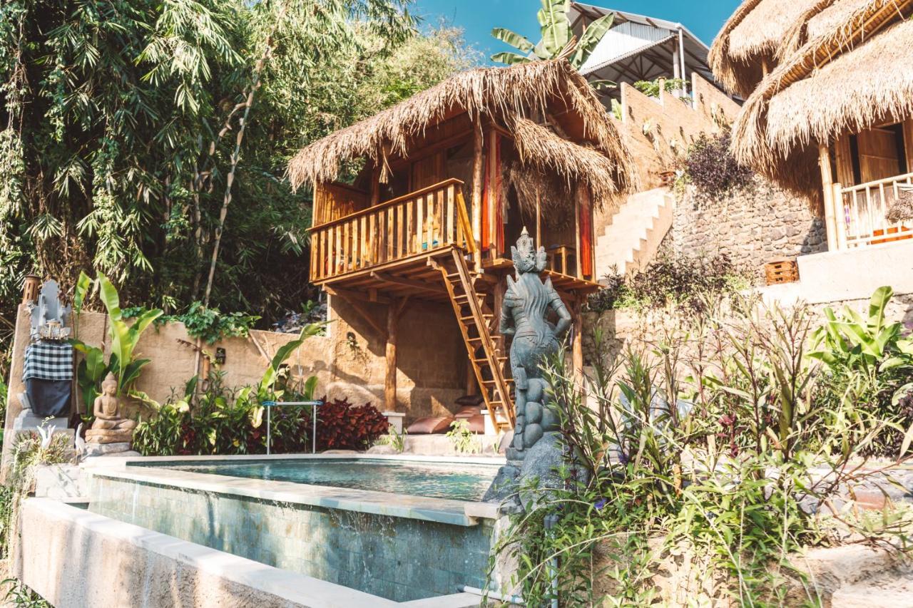 Bali Bamboo Jungle Huts And Hostel Tampaksiring Exterior foto